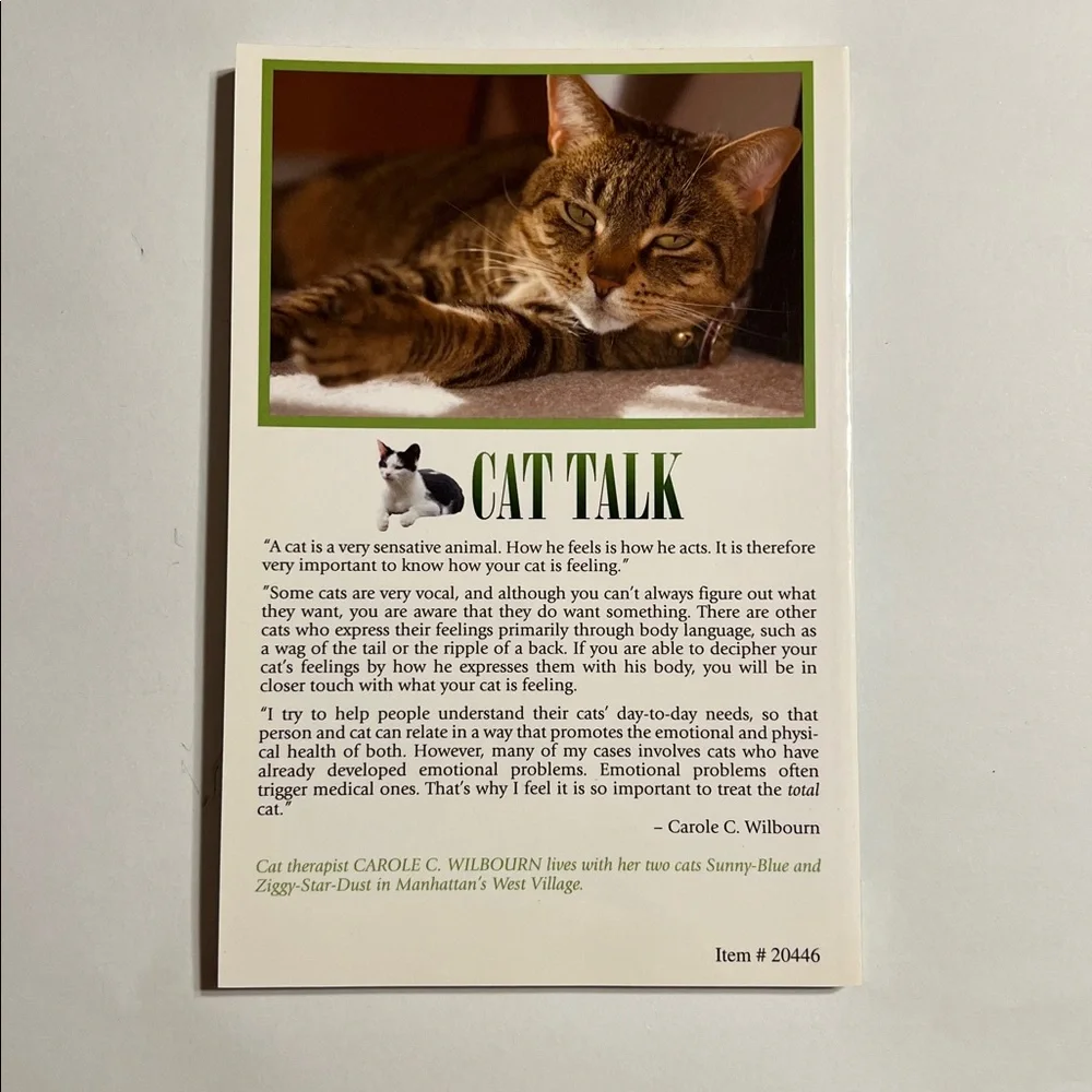 Carole Wilbourn. Cat Talk. What Your Cat Is Trying To Tell You! 😹